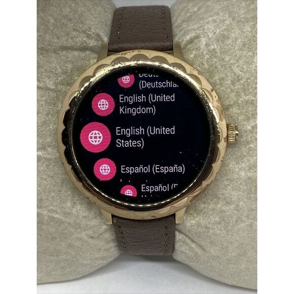 Kate Spade Gen 3 KST2003 Women\'s Brown Leather Digital Dial Smart Watch CO476 main image 2